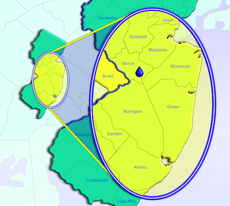 Map of Central NJ